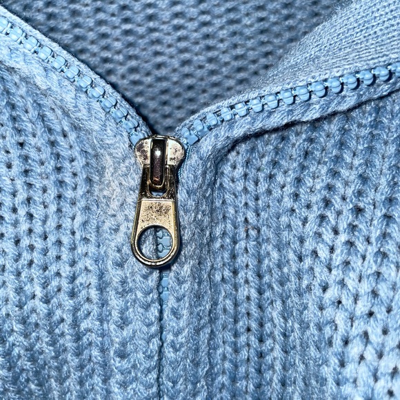 Vintage Knit Zip Up Sweater - Picture 2 of 4
